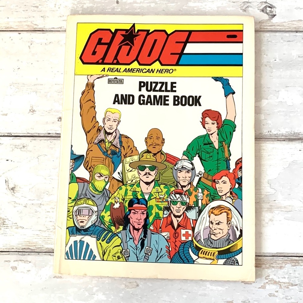 G.I. Joe Vintage 1987 Puzzle Game Coloring Books GI Joe Comics Hasbro NEW